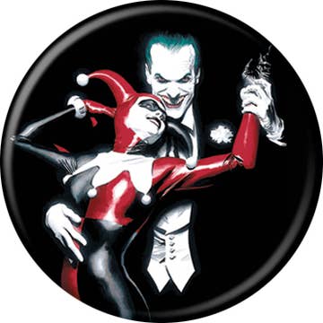DC Comics™ Harley Quinn and Joker HQ 1 Button 1.25" Round