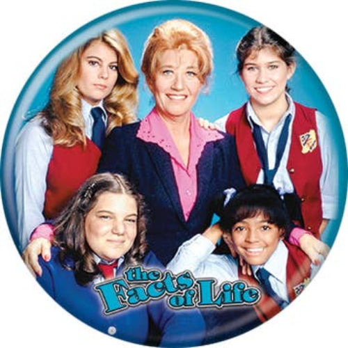 The Facts of Life™ Cast Button 1.25" Round