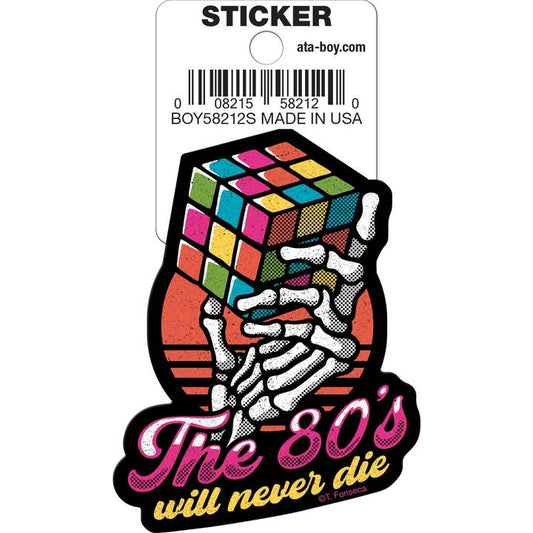 Tobe Fonseca™ 80s Will Never Die Die Die Cut Sticker