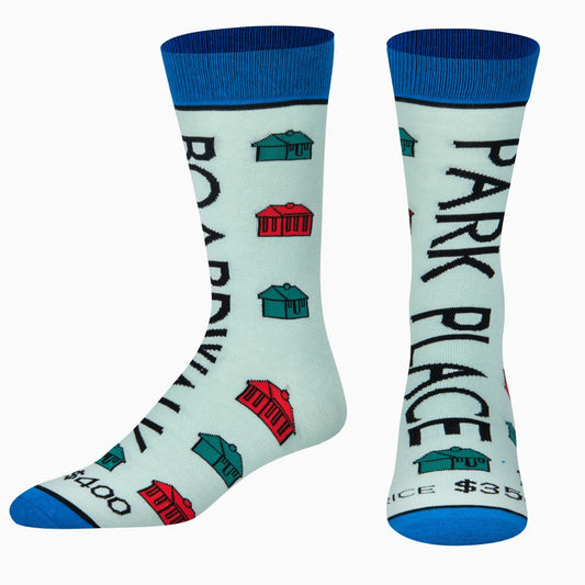 Odd Sox Monopoly™ Boardwalk & Park Place Men's Crew Socks