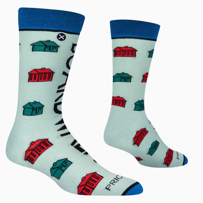 Odd Sox Monopoly™ Boardwalk & Park Place Men's Crew Socks