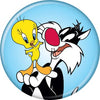 Looney Tunes™ Sylvester and Tweety Button 1.25