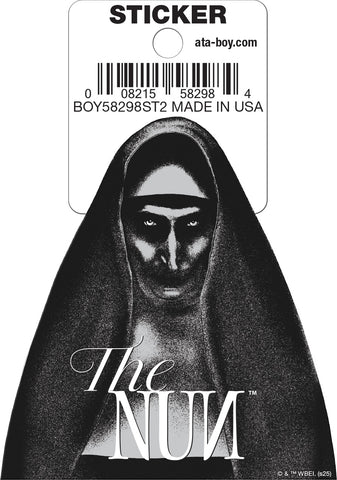 The Nun™ Black and White Die-Cut Sticker
