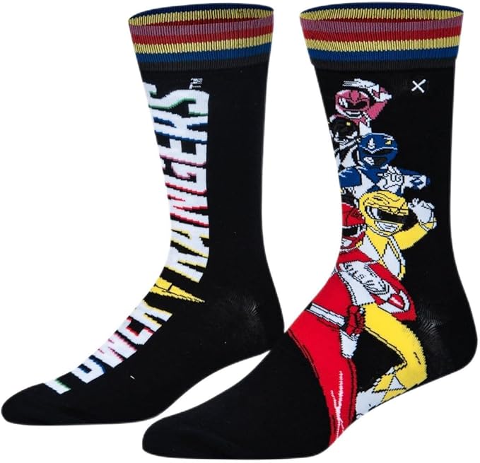 Power Rangers Split Crew Socks