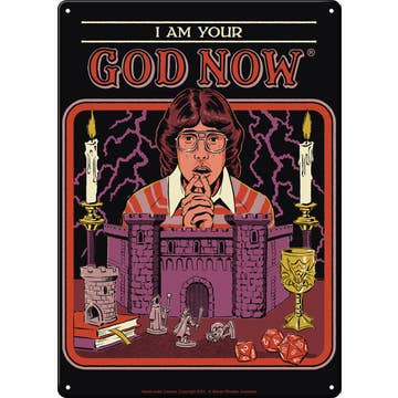 Steven Rhodes™ I Am Your God Metal Sign