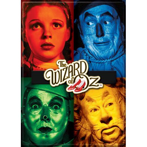 The Wizard of Oz™ Cast In Color Squares Magnet