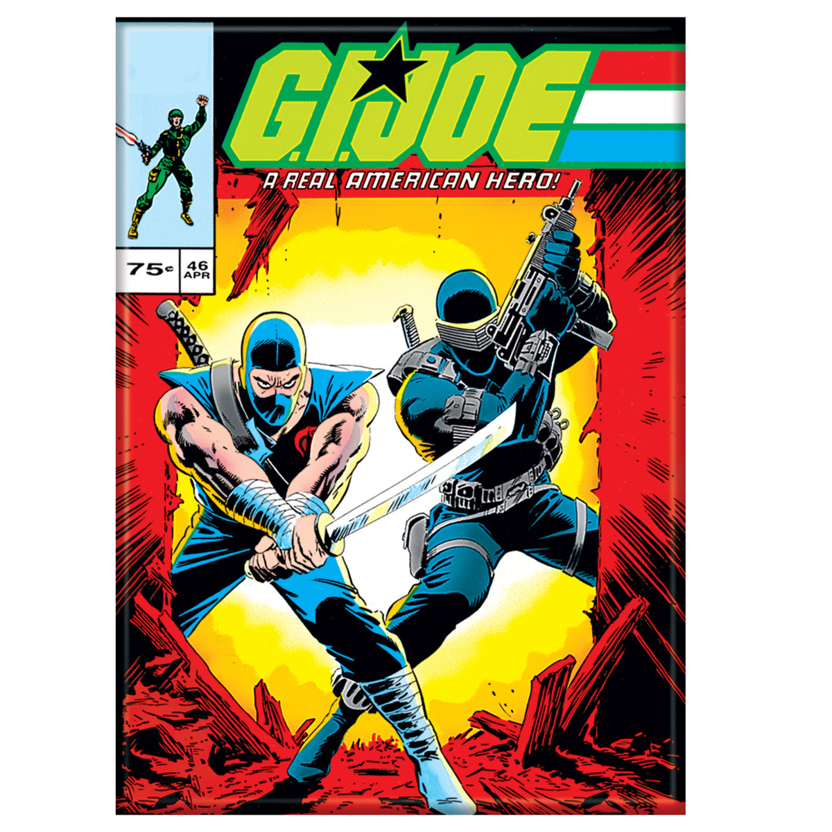 G.I. Joe Comic 46 Snake Eyes & Storm Shadow Magnet