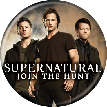 Supernatural™ Sam Dean Castiel Button 1.25" Round