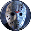 Friday the 13th Mask on Blue Button 1.25