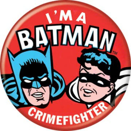 DC Comics™ I'm A Batman Crimefighter Button 1.25" Round