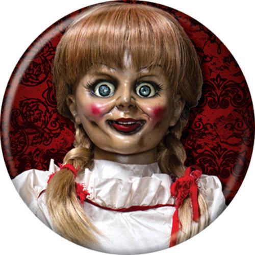 Annabelle™ on Red Alt Poster Button 1.25" Round