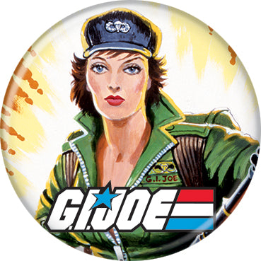 G.I.  Joe Lady Jaye 1.25 Inch Button