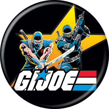 G.I. Joe Snake Eyes & Storm Shadow 1.25 Inch Button