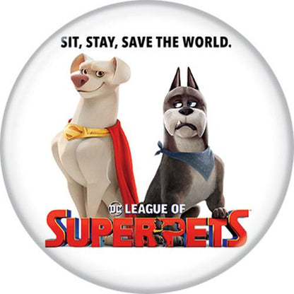 DC League of Super-Pets Movie Poster 1.25 Inch Button