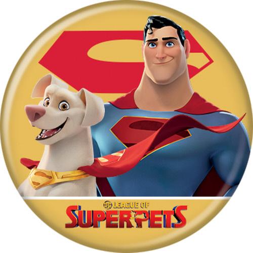 DC League of Super-Pets Superman and Krypto 1.25 Inch Button