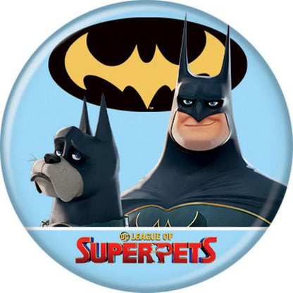 DC League of Super-Pets Batman and Ace 1.25 Inch Button