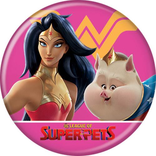 DC League of Super-Pets Wonder Woman and PB 1.25 Inch Button