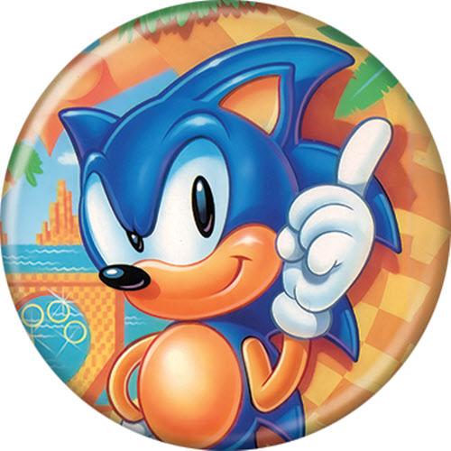 Sonic™ Standing Finger Up Button 1.25" Round