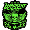 Warrant Green Skull Sticker