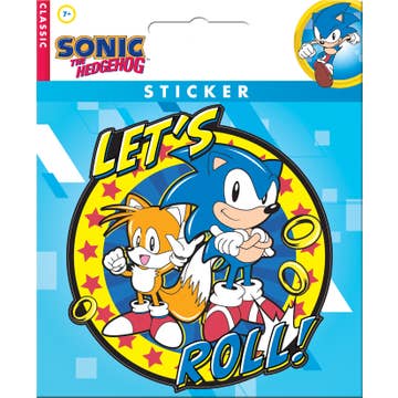 Sonic The Hedgehog Let's Roll! Sticker