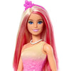 Barbie Royal Pink And Blonde Hair, with Butterfly-Print Skirt Doll