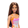 Beach Barbie Doll - Tropical Pink and Orange Swimsuit
