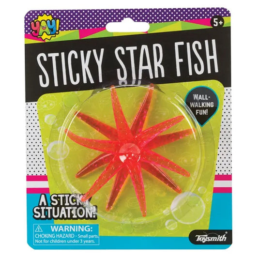 Toysmith YAY! Sticky Star Fish Squishy Fidget Toy